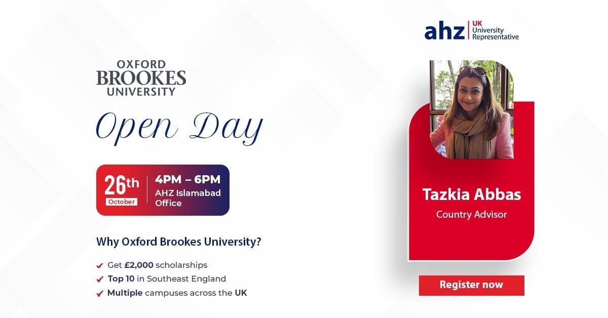 Oxford Brookes University Open Day @Islamabad Office