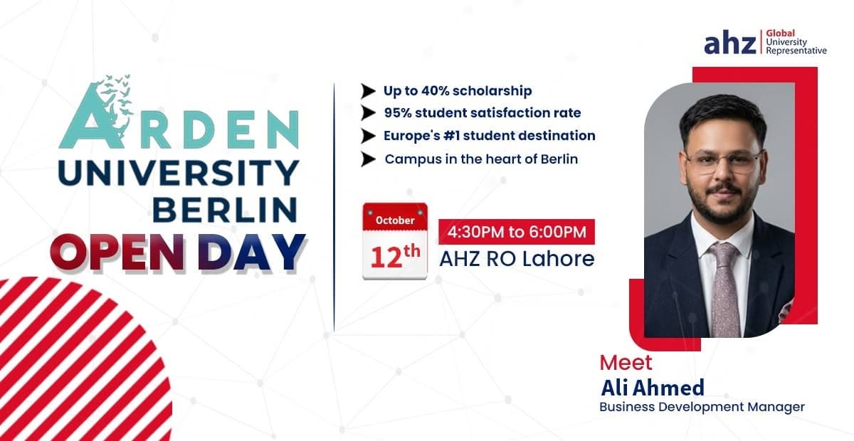 Arden University Open Day @ AHZ Regional Office Lahore