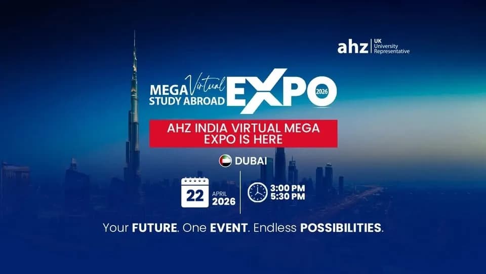 AHZ Mega Virtual Study Abroad Expo- April 2026 Dubai