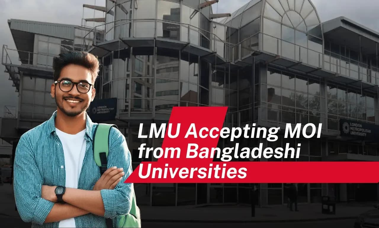 London Metropolitan University accepting MOI from Bangladeshi universities
