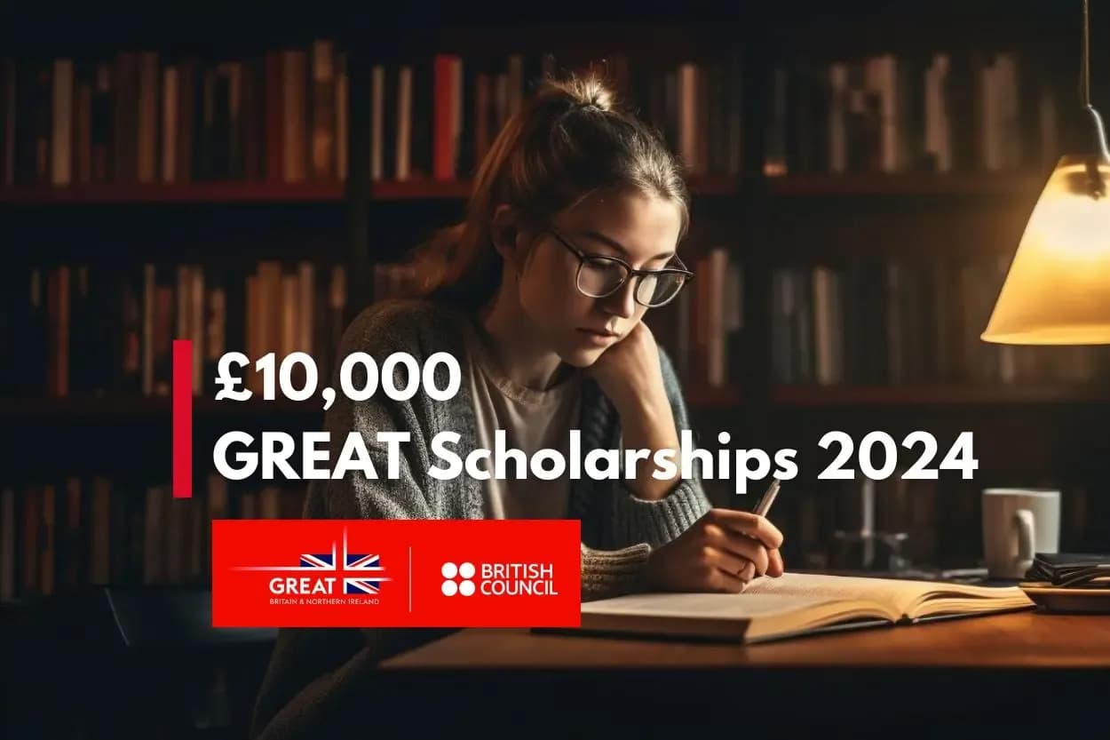 GREAT Scholarships 2024: Opportunity for Postgraduate Study in UK!